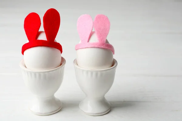 Easter eggs with bunny ears — Stock Photo, Image