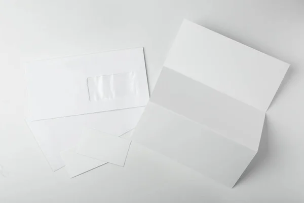 Set of blank items for branding on  white background — Stock Photo, Image