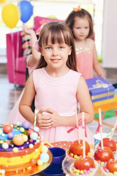 Childrens funny birthday party — Stock Photo, Image