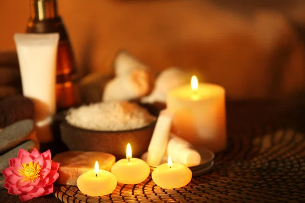 Natural treatments and alight candles