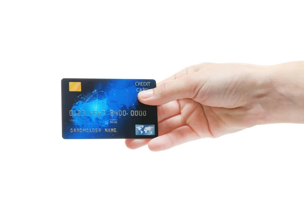 Tarjeta de crédito de mano —  Fotos de Stock