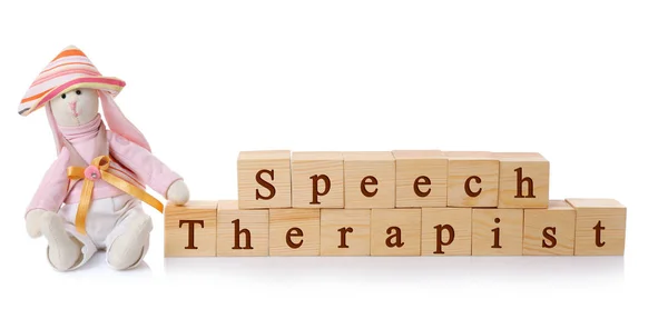 Texto SPEECH THERAPIST — Fotografia de Stock