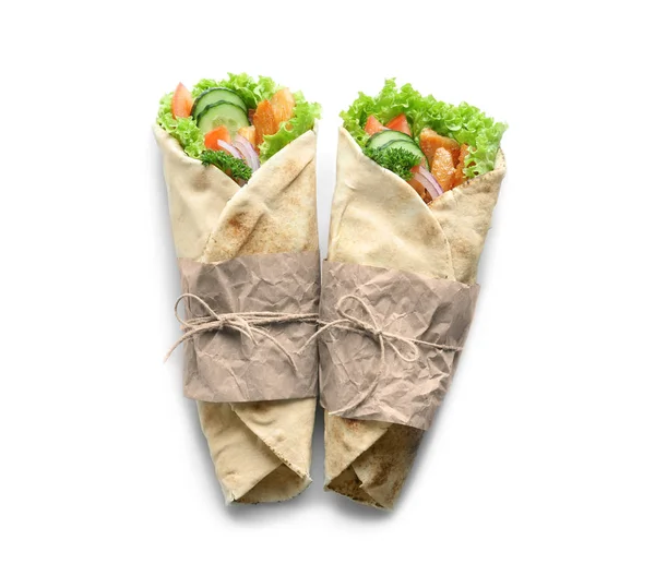 Delicious kebab sandwiches — Stock Photo, Image