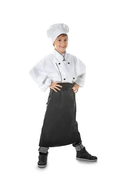 Niño en uniforme de chef —  Fotos de Stock