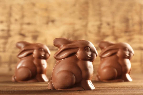 Lapins de Pâques au chocolat — Photo