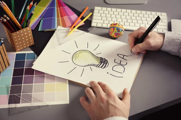 Male designer working in office — Stock Photo, Image