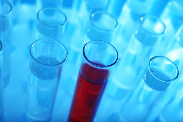 Test tube with red sample — Stock Photo, Image