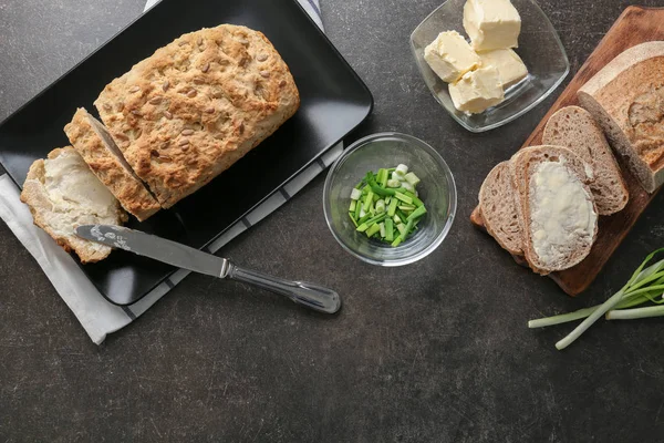 Sliced beer bread