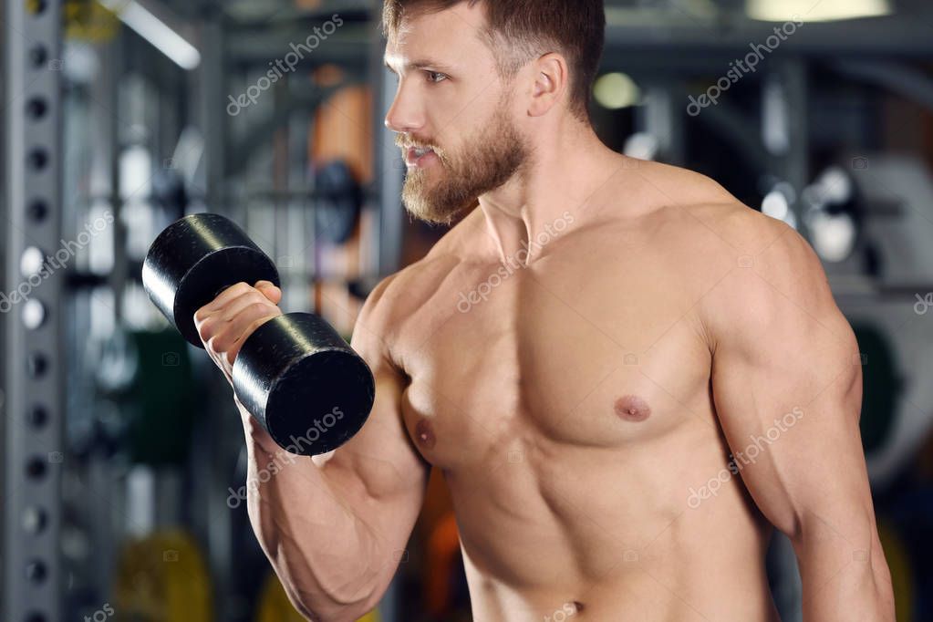 Solo gym handsome party