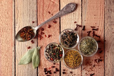 Baharatlar cam kase çeşitleri