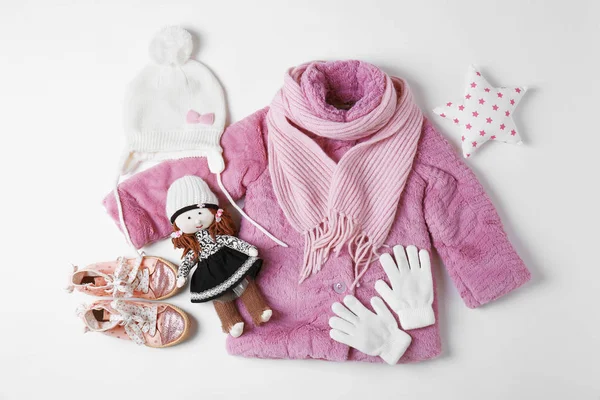 Babykläder och tillbehör — Stockfoto