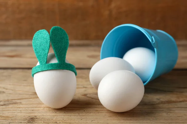 Easter eggs with funny decor