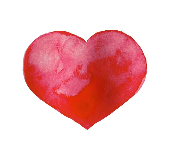 Drawn red heart — Stock Photo, Image