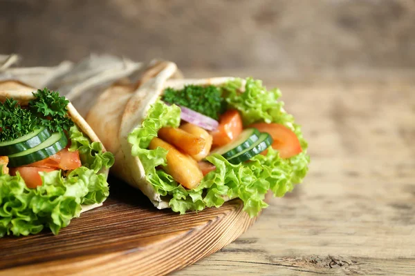 Delicious kebab sandwiches