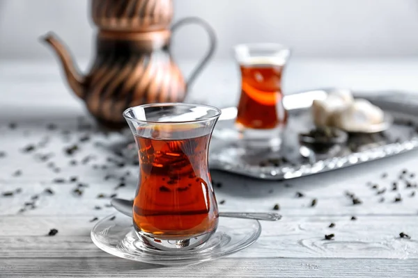 Thé turc traditionnel — Photo