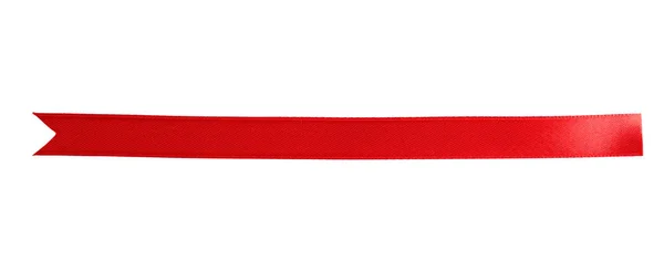 Silk red ribbon — Stock Photo, Image