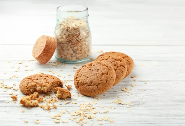 Diet cookies with oatmeal — Stock Photo, Image