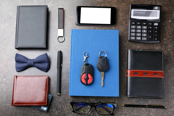 Workplace with businessman accessories — Stock Photo, Image