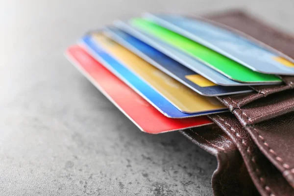 Wallet with credit cards — Stock Photo, Image