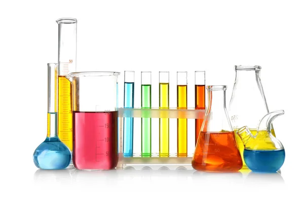 Test tubes and flasks — Stock Photo, Image