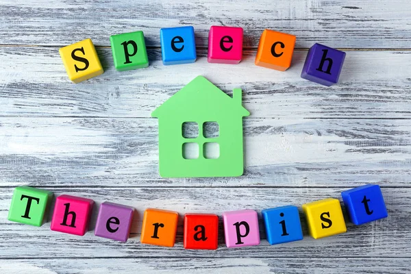 Text SPEECH THERAPIST — Stock Photo, Image