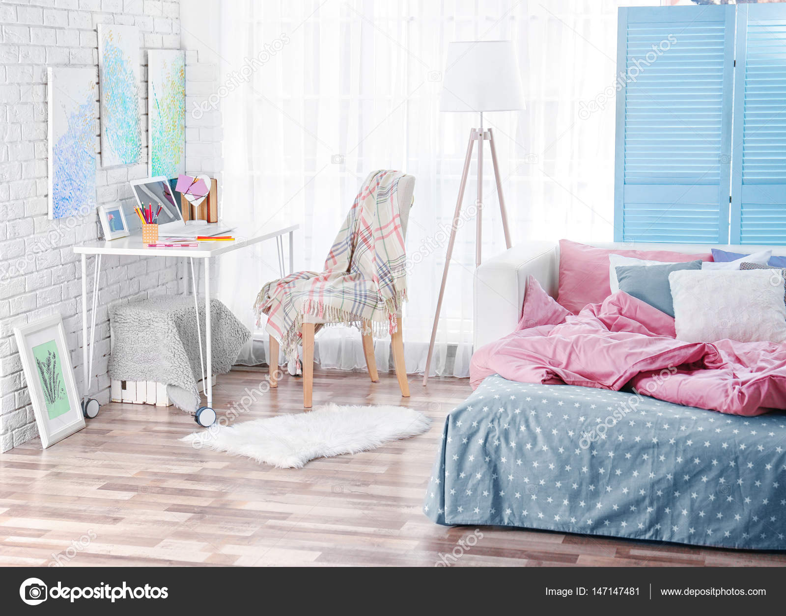 Teenager-Zimmer — Stockfoto © belchonock #147147481 Teenager-Zimmer — Stockfoto © belchonock #147147481