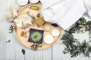 Güzel spa kompozisyonu