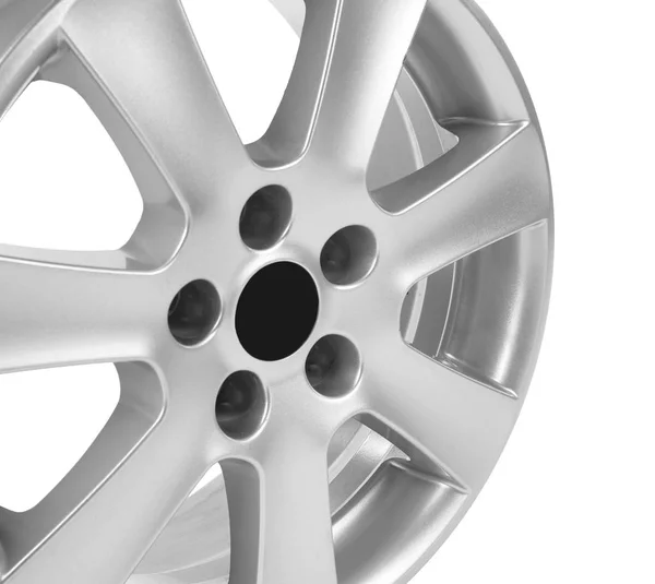 Car wheel on white — Stock Photo, Image