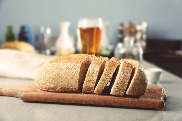 sliced loaf of beer bread