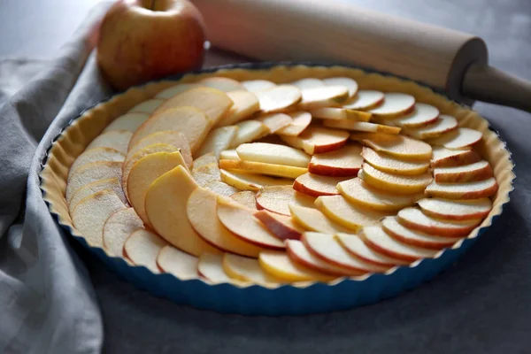 Hausgemachter Apfelkuchen — Stockfoto