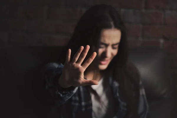 Depressive junge Frau — Stockfoto