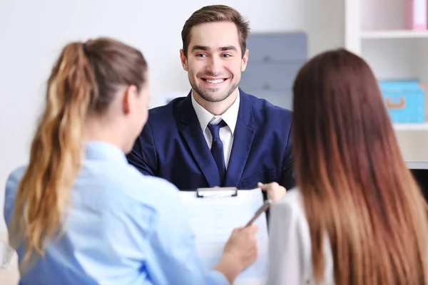 Job applicant having interview in office — Stock Photo, Image