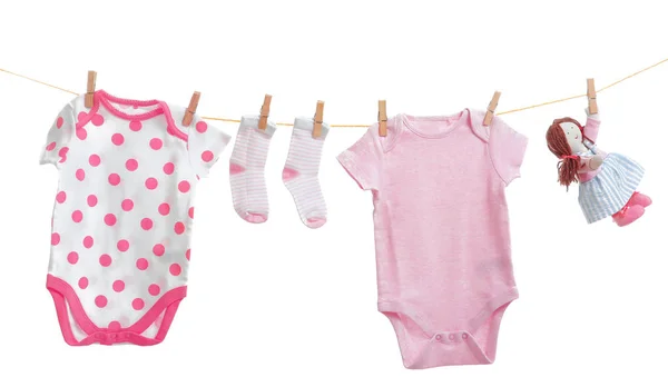 Opknoping kleren van de baby — Stockfoto