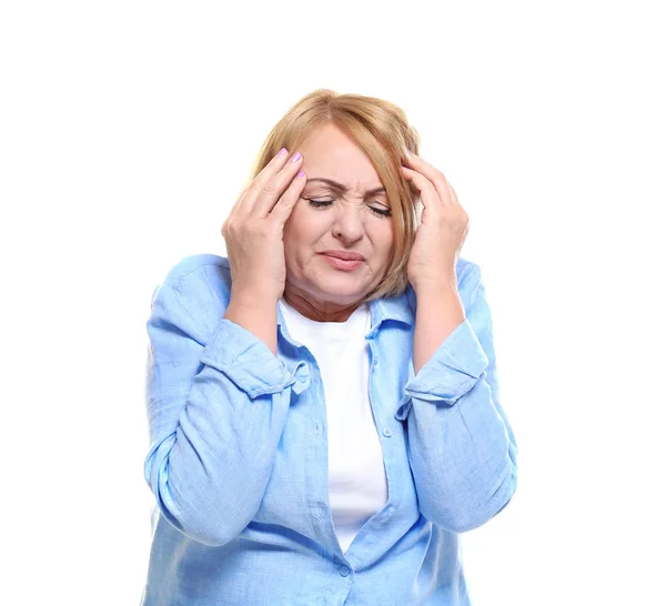 Woman suffering from headache — Stock Photo, Image