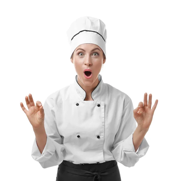 Ritratto di chef donna — Foto Stock