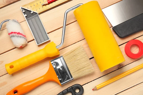 Decorator and house renovation tools — Stock Photo, Image