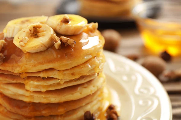 Frittelle saporite con banana — Foto Stock