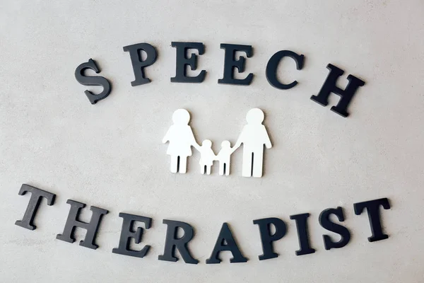 Inscription SPEECH THERAPIST — Stock Photo, Image