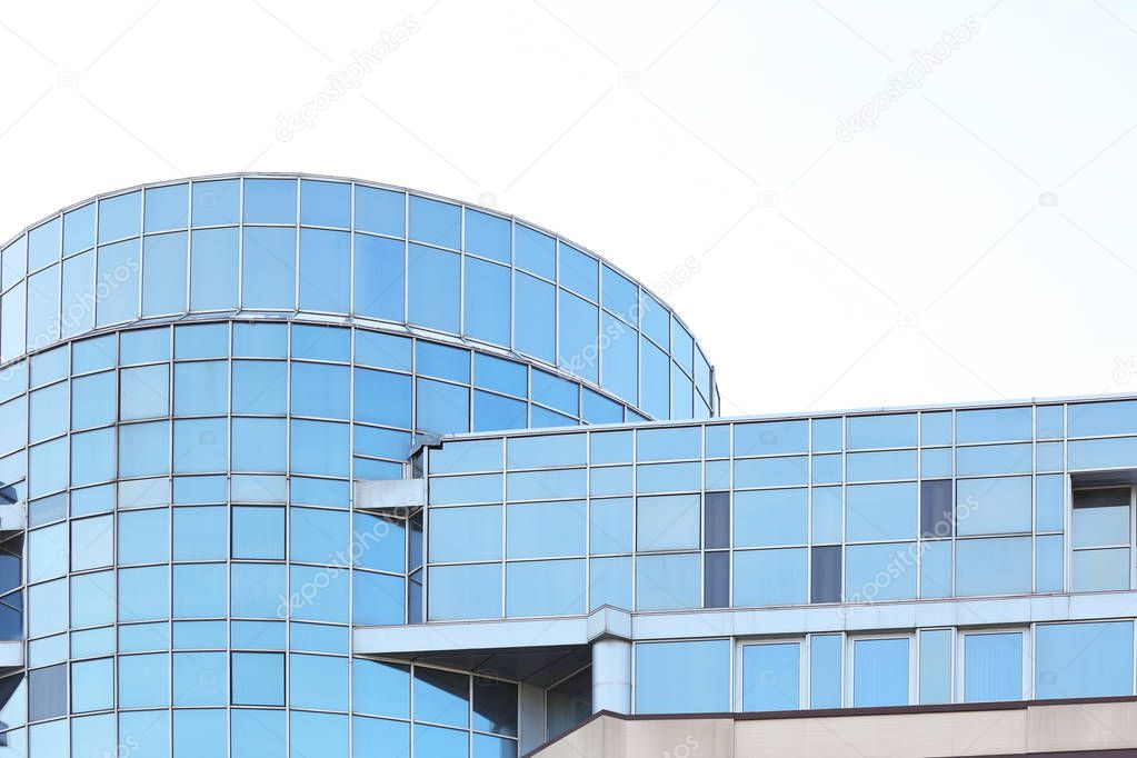 Modern building with glass facade