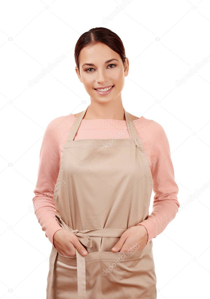 Young woman in apron 