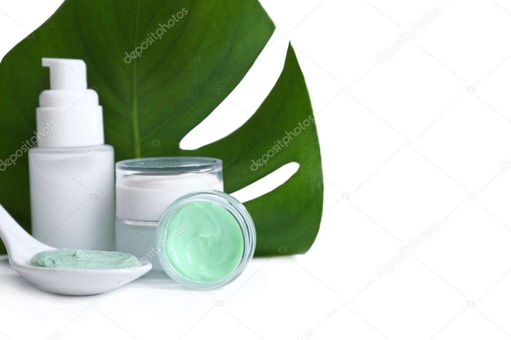 Natural cosmetics and leaf