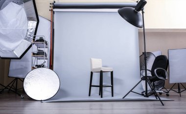 boş fotoğraf stüdyosu