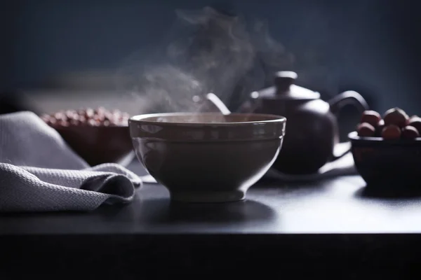 Steam over bowl — Stock Photo, Image