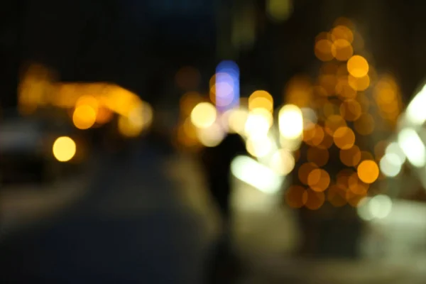 Luces borrosas de la ciudad — Foto de Stock