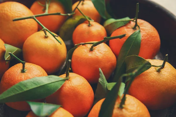 Tangerinas suculentas na tigela — Fotografia de Stock