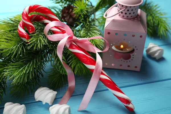 Caramelos de Navidad con zephyr —  Fotos de Stock