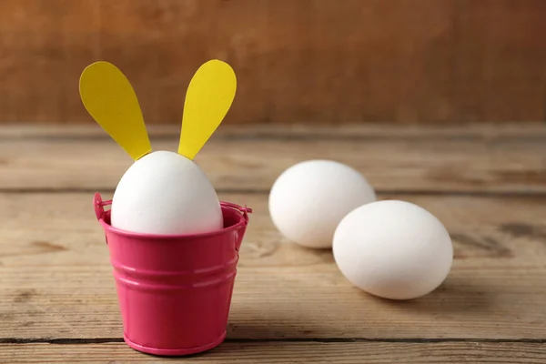 Easter eggs with funny decor — Stock Photo, Image