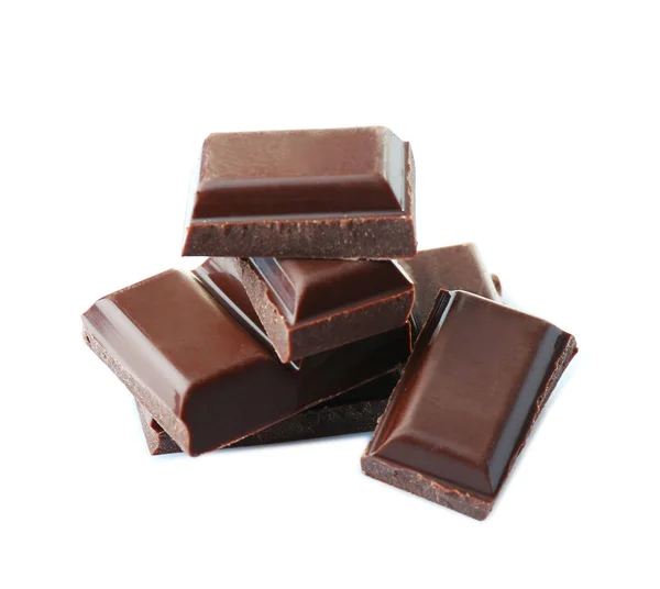 Kırık çikolata parçaları — Stok fotoğraf