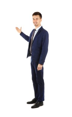 Yakışıklı genç adam. 