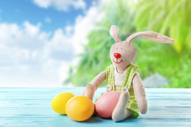 bunny Paskalya yortusu yumurta